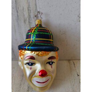 Inge‎ glas? Clown glass birgits ornament hat glitter Xmas tree